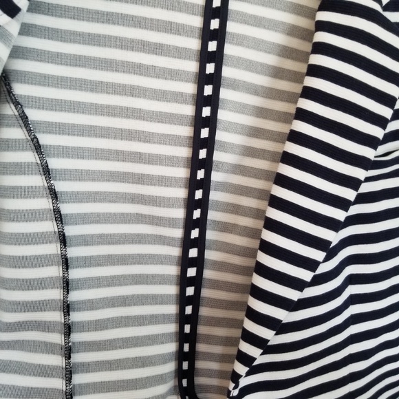 Merona Navy Striped Blazer, size small - Picture 4 of 8